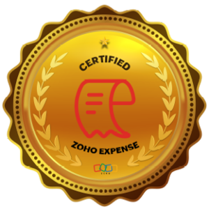 Badge showing Zoho Expense Certification
