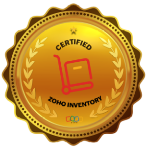 Badge showing Zoho Inventory Certification