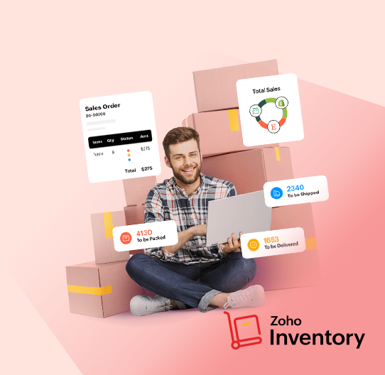 Zoho Inventory Logo and screenshots from Zoho Inventory