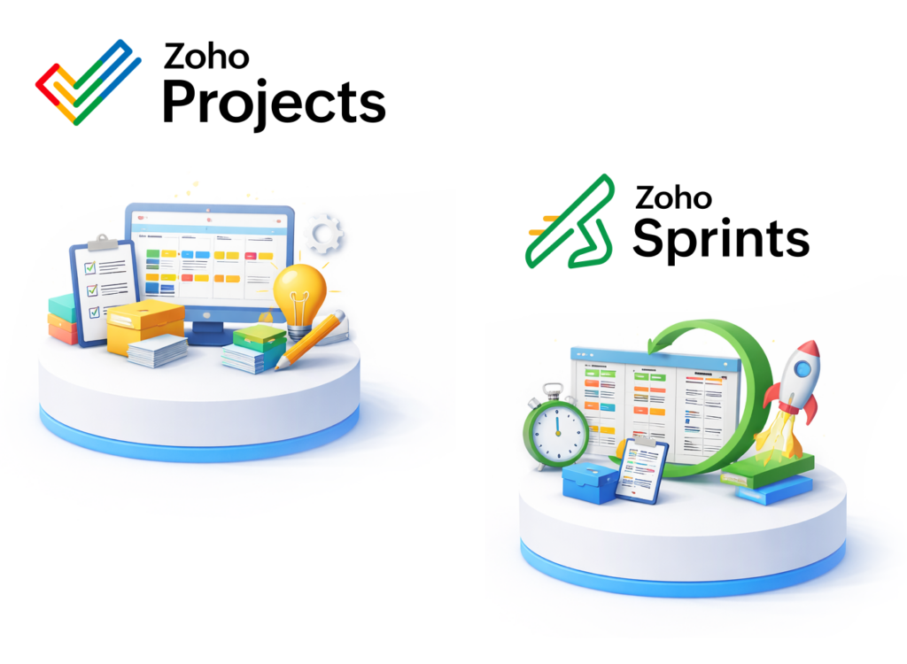 Zoho Projects and Zoho Sprints